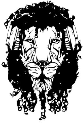 Wandaufkleber mit Löwenkopfhörern, Dread-Musik-Aufkleber, Heimdekoration, Kinderzimmer, Vinyl-Aufkleber, Poster, Wohnzimmer, Schlafzimmer, Wandtattoo, klein – 42x62cm