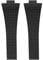 EMAIGlPO 11 mm 12 mm konvexes FKM-Armband, passend for Tissot PRX Series Super Player 35 mm 40 mm Fluorkautschuk-Schnellverschluss-Uhrenarmband mit Schmetterlingsschnalle(Black no clasp,11mm)