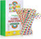 Coreint® Cannucce di carta, 100 cannucce di carta per matrimoni, feste, ristoranti, succhi di frutta, caffè, bevande fredde, dessert e decorazioni fai da te, cannucce colorate e pieghevoli, cannucce