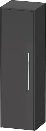 Duravit D-Code Halbhochschrank, 1 Tür mit Anschlag Links, 400x360x1320mm, mit Griff, DC1338L10490000, Farbe: Graphit matt