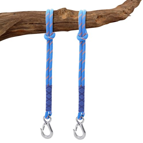 Piuluvor® 2 STK Schaukel Befestigung Seil 0,6m Schaukel Seil mit Karabiner