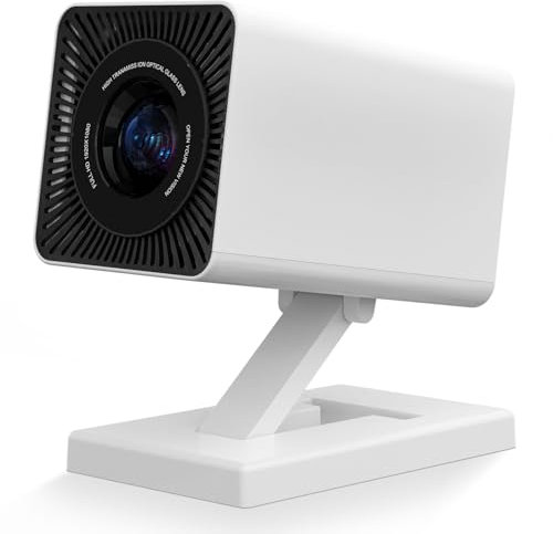 Mini Proiettore 4K Supporta Android 11, Proiettore Portatile Intelligente con 5G WiFi BT 5.4, Proiettore Full HD 1080P, Schermo da 120'', 150 Lumen ANSI, Correzione Trapezoidale, HDMI/USB (bianco)