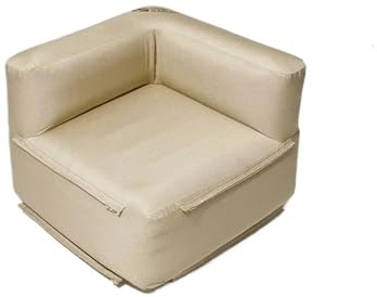 Mattress Portable Leisure Lazy Splicing Air Mattress Bed Removable Cleaning Sofa Patio Furniture Couch Outdoor Inflatable Sofa(Light Sand Color)