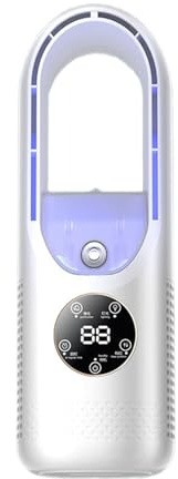 Refroidisseurs d'air par évaporation de bureau sans pales avec humidificateur, réservoirs d'eau de grande capacité, 6 vitesses, ventilateur brumisateur alimenté par USB, sans brumisation