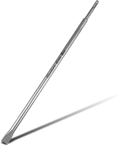 Monkey King Bar SDS Plus Chisel, 500MM Flat Chisel for SDS Plus Rotary Hammer Drill, Alloy Steel Shovel, Sharp Head for Ceramic Tile Cement Thinset Mortar Vinyl