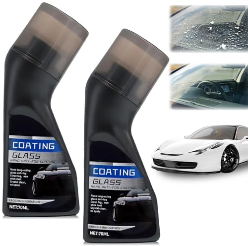 2 Stück Autoscheiben Reiniger, Oil Film Cleaning Brush, Scheibenreiniger Auto, Anti Beschlag Spray Auto Mit Schwamms, Antis Beschlags Wasserabweiser Für Windschutzscheiben Für LKW PKW