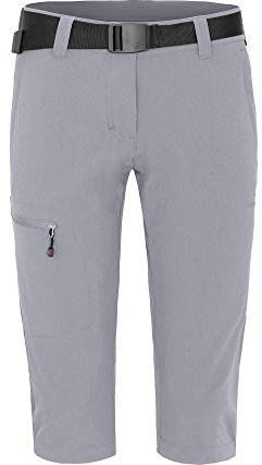Bergson BARLEE Capri | Damen 3/4 Wanderhose, vielseitig, pflegeleicht, Sleet [905], 38 - Damen