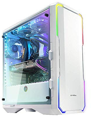 BITFENIX ENSO Tower Weiß - Computer-Gehäuse (Tower, PC, Kunststoff, Stahl, Gehärtetes Glas, Weiß, ATX,EATX,Micro ATX,Mini-ITX, 34 cm), BFC-ENS-150-WWWGK-RP