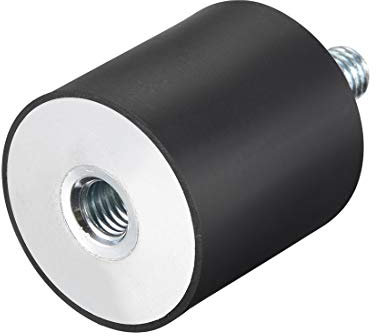 sourcing map M10 Stecker Buchse Gummilager Stoßdämpfer für Motor Generator Kompressor Garage Umkehrosmosepumpe Schlagluftgenerator Autospulen D40mmxH40mm