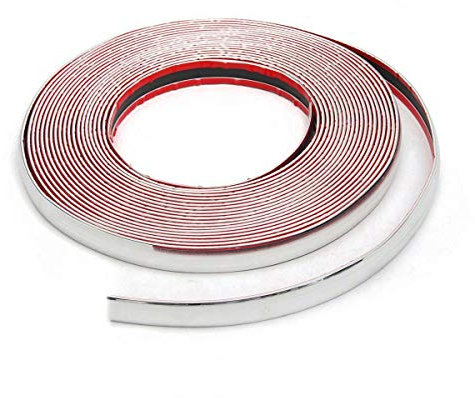 20mm x 5m Car Styling Moulding Strip Trim Self Adhesive Detail Edging Chrome Car Van Truck Pickup Boat