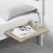 SunnyPoint Nachttischregal, Büroteilerregal; Klemme auf Regal für Etagenbett, Lofts & Bettrahmen und Büroteiler (L 43,2 x 29,5 x 5,8 cm, Naturholz)
