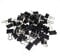 43 pcs Binder Clips, Black Metal Paper Clips, 25mm Sizes Foldback Clips Clamp Binder Clips for Office Home Supplies