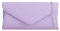 Leah Ward Women's Faux Leather Clutch Bags Wedding Flap Handbags 490H (Lilac Clutch)