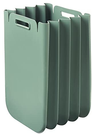Guzzini Contenedor multiusos plegable 25 Litros, en plástico reciclado, 45x30 cms, en color verde