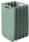 Guzzini Contenedor multiusos plegable 25 Litros, en plástico reciclado, 45x30 cms, en color verde