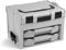 L-BOXX Sortimo LS BOXX 306 | inkl. i-BOXX 72 C3 & i-BOXX 72 I3 in Lichtgrau | Professioneller Werkzeugkoffer leer | Werkzeugkiste leer Kunststoff