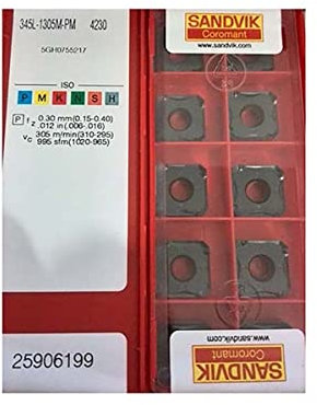 Sandvik Coromant 100% Original 345R 1305M PM 4230 345R-1305M-PM 4230 Sicherheit CNC Drehmaschine Fräswerkzeug Hartmetallfräsen Einsätze
