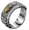 XINDONG Silberringe for Frauen Massiv 925, Pixiu-Ring Einstellbare Spinnerringe for Angst Frauen/Männer (Size : Small)