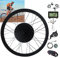 Oiyekntd Kit de Conversion de vélo électrique, kit de vélos à Neige 72V 3000W, Moteur de moyeu sans Brosse sans balais sans Brosse, kit de Conversion en vélo avec écran KT-LCD3,72V3000W-20inch