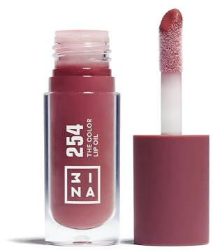 3INA - The Color Lip Oil 254 - Vintage rose - Lip Gloss | with 24h Hydration & Hyaluronic Acid - Lipstick & Lip Balm - Vegan - Cruelty Free
