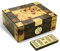 FANKAI Zigarren-Humidor, Zigarrenzubehör mit Hygrometer und Luftbefeuchter, Humidor-Zigarrenbox aus massivem Zedernholz, Zigarren-Etui für 25–50 Zigarren, Zigarren-Box für Reisen