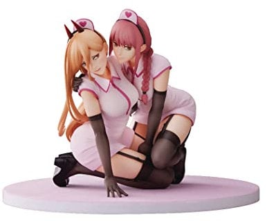 Chainsaw Man statuette PVC 1/7 Power & Makima Nurse Ver. 14 cm