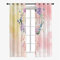 Hiseng Schiebegardinen Voile Vorhang Gardinen 2er Set, Traumfänger Sheer Schiebevorhänge Lichtdurchlässig Flächenvorhänge für Wohnzimmer Fensterschal Schlafzimmer (107x244cm,Traumhaft Blume)