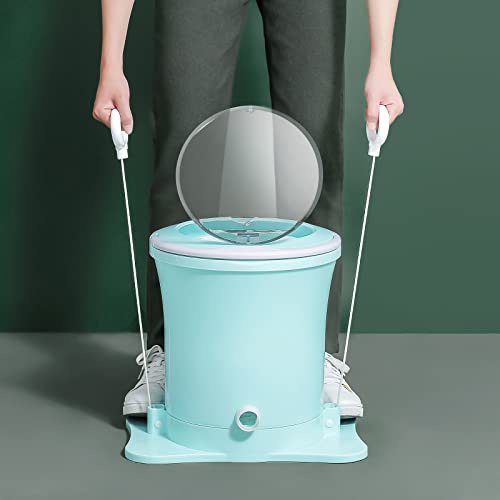 LAOJIN Mini Hand Crank Machine Dehydrator,Portable Hand Crank Washing Machine and Dehydrator for Camping, Dorms - Non-Electric, Manual Mini Dryer for Apartments and Household Use