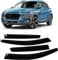HMLTD 4 Stück ABS Windabweiser für Hyundai Kona Encino Kauai 2017-2022, Einfache Montage Windabweiser vorne und hinten, Auto Sonnenschutz, Autozubehör