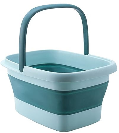 minkissy 1 PC Bain De Pieds Baignoire De Trempage des Pieds Baignoires De Rangement en Pliables Bassin De Pied À La Maison TPE Vert Baril De Pied Multifonctionnel Baril De Pied