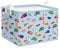 Clastyle Blau Fahrzeug LKW Junge Würfel Aufbewahrungskorb für Babyzimmer Bagger Auto Wasserdicht Rechteckig Stoff Regalkörbe Kleidung Spielzeug Kinder Aufbewahrungsbox, 40x30x30 cm