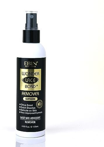 Wig Adhesive Remover Spray 120ml Supreme | Remover Wig Glue Remover Fast Removes Double Sided Hair Extensions Tape Adhesive| Gentle on Skin | Mist Pump & Nozzle Cap, Fast & Safe Remover