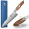 XINZUO 21.1cm Coltello da Cuoco Giapponese Acciaio AUS-10, 67 Strati in Acciaio Damasco Coltello da Cucina,Forgiato a Mano Coltello da Chef Professionale Tagliente con Manico in Legno di Noce Nero