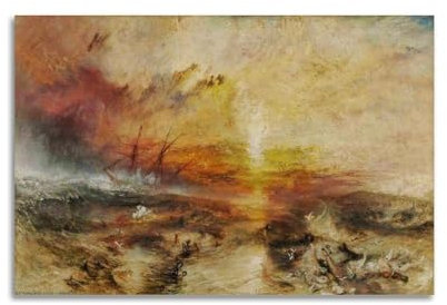 J.M.W.Turner Poster The Slave Ship, 1840, Leinwand-Kunstdruck, zum Aufhängen, Foto, Geschenkidee, Dekoration, Heimkunst, 30 x 45 cm
