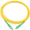 Jopto 3m(10ft) Fiber Optic Cable SC/APC to SC/APC Connector Simplex Single mode 9/125 Fiber Patch Cable Compatible with FTTH Cables PVC LSZH Jacket Fiber Optic Cord-Optics Pigtail Lead Series