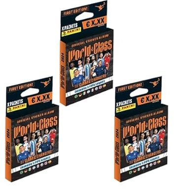 Panini World Class Sticker 2024-3x Eco Blister je 8x Sammeltüten