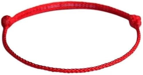 Enyolidimk Red Simple Thin Happy Red Cord Bracelet Fashion Jewelry Couple Bracelet Women's Birthday Gifts Durable, Jewelry