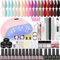 PEACECOLOR Gelnägel Starterset, 18 Farben UV Nagellack Set mit Nagelfräser Gel Nägel Selber Starterset Gellack Nägel Nagelstudio Set Geschenk für Frauen