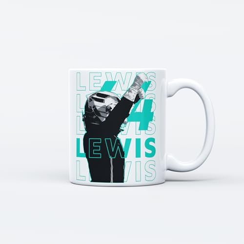 RaceTracks.pl Tasse à motif F1, Tasse de Formule 1, F1 Pilote Mug, Charles Leclerc, Lando Norris, Lewis Hamilton, Max Verstappen, Cadeau Fan F1, Formule 1 Cadeau (Lewis)