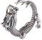 Silber Ringe Männer, Ring Männer Silber Drachen Ringe für Herren Männer Adjustable