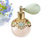 Joyeee Petite bouteille de parfum vintage, 1 lot de 50 ml, atomiseur vide rechargeable en verre pour huiles essentielles, diffuseur d'huiles essentielles pour femmes, filles, maman, cadeau