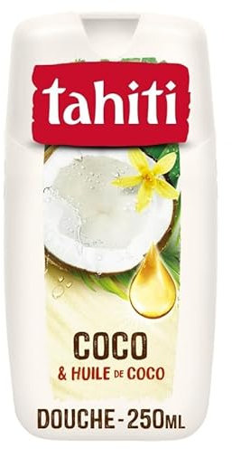 Générique Gel Douche Tahiti Coco & Huile de Coco 250ml - Hydratant Exotique, Riche en Coco Frais - Douceur Tropicale pour la Peau - Le Lot De 4