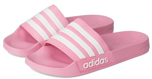 adidas Unisex Adilette Shower Slides Sandal, Bliss Pink/White/Bliss Pink, 14 US Men