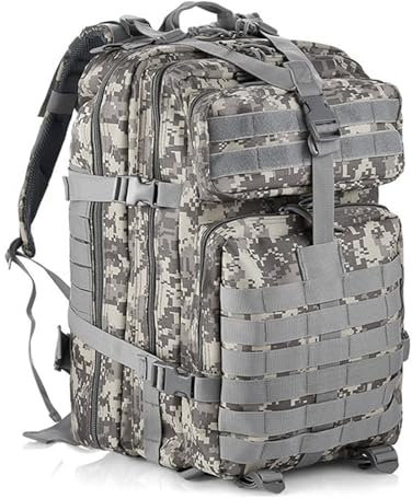 aiGear 45L Taktischer Rucksack/Militär Rucksack | Wasserdichter Große Kapazität | für Männer Frauen Outdoor Sport Trekking Wandern Reise Camping (ACU)