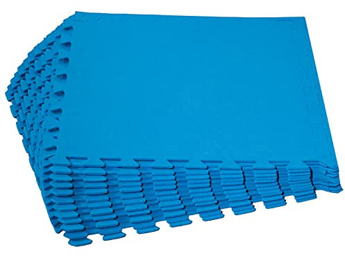 Bodenschutzmatte Pool blau 50x50x0,5cm - 36 Stück - 8,6 m² Poolunterlage, Pool Unterlage Outdoor, Poolmatten, Pool Bodenplane, Poolmatte, Pool Unterlegmatte, Poolmatten Schutzboden, Pool Platten