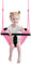 Nets Tribe 2-in-1-Schaukel für Kleinkinder. Schaukelsitz für Kinder mit verstellbaren Seilen, Robustes Seilspiel-Schaukelset für Kinder, für drinnen und draußen, Garten. Upgrade-Produkt (Rosa)