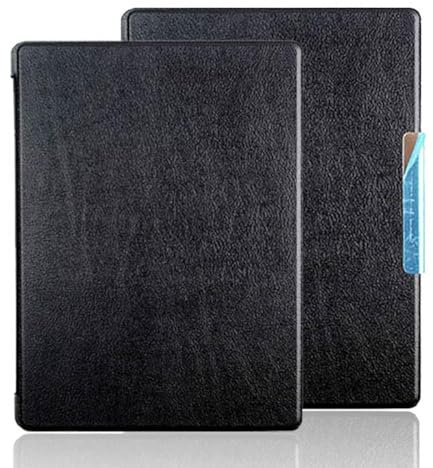 Custodia per e-reader Kobo Aura H2O Edition 2 da 6 pollici 2017, con funzione di accensione/spegnimento automatico per e-reader Kobo Aura H2O Edition 2 da 6,8, colore: nero