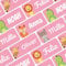 melu kids® Namensaufkleber für Kinder - Kleidung & Gegenstände (180 Stück) Kita/Schule - Namensschilder für Kleidung waschmaschinenfest und personalisiert (rosa)