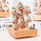 Dekoration Schlafzimmer Rotierende Riesenrad-Spieluhr, hölzerne Spieluhr, kreatives Geburtstagsgeschenk Bastelmaterial Für Kinder Holz (Khaki, One Size)