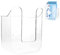 Qianyu Wall Mounted Wipes Holder Wipes Dispenser Storage Box No Punching Toilet Wipes Container Holder Refillable Clear Wall Hanging Tissue Wipe Cases For Home Kitchen Bedroom Bathroom